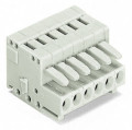 Connecteur femelle détrompé / 2 pôles / 1,5 mm² / pas 3,5 mm / gris clair