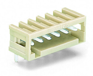 Connecteur mâle détrompé / 2 pôles / 10 a / pas 3,5 mm / broches à souder coudée