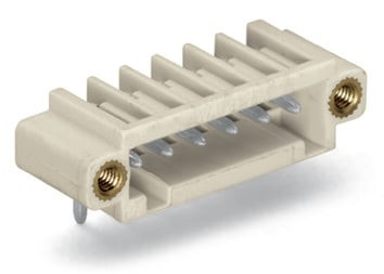 Connecteur mâle tht 1.0 x 1.0 mm solder pin coudé, gris clair - Wago - 734172/108000