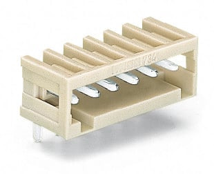 Connecteur mâle détrompé / 24 pôles / 10 a / pas 3,5 mm / broches à souder coudé - Wago - 734184