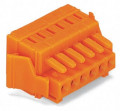 Connecteur femelle détrompé / 6 pôles / cliquets de verrouillage / pas 3,81 mm /