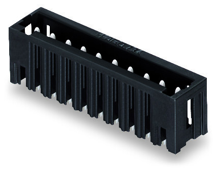 Connecteur mâle thr 1.0 x 1.0 mm solder pin droit, noir