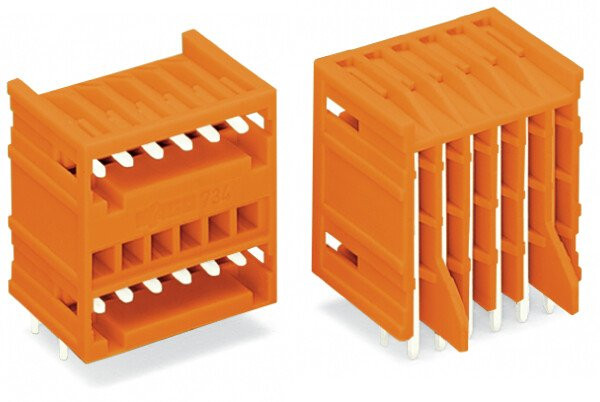 Connecteur mâle 12 pôles 2 étages avec support