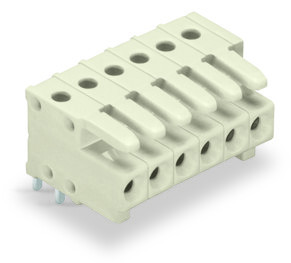Connect fem pas 3.5mm/2 pol/gris-cl