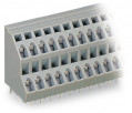 Borne pour ci  2 étages 2,5mm² pas 5mm 2 x 7-pôles, ja-ve./bleu/gris