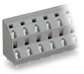 Barrette à bornes ci / 2 étages / 8 pôles / pas 10 mm / gris - Wago - 736708