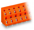 Barrette à bornes ci / 2 étages / 2 pôles / pas 10,16 mm / orange