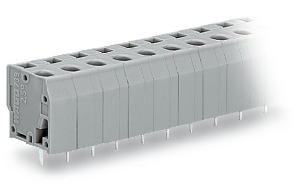Barrette à bornes ci, 5 pôles / 1 picot à insérer / pôle, pas 7.5 mm