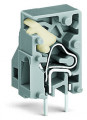 Borne modulaire pour circuits imprimés bouton-poussoir 2,5mm² pas 5mm 1 pôle, gr