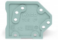 Plaque d'extrémité encliquetable / gris