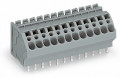 Barrette à bornes, 2 broches à souder, 4 pôles / pas 5 mm