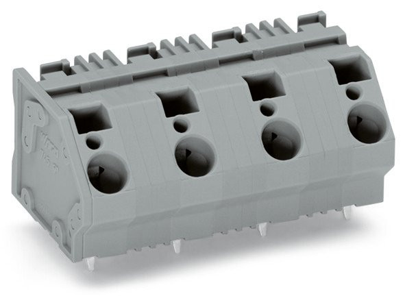 Barr borne ci 6mm²/3 p/pas 15mm gris - Wago - 7451453