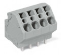 Barr borne ci 4mm²/pas 5mm/4 p/gris