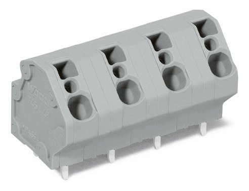 Barr borne ci 4mm² 6 p/10mm/gris