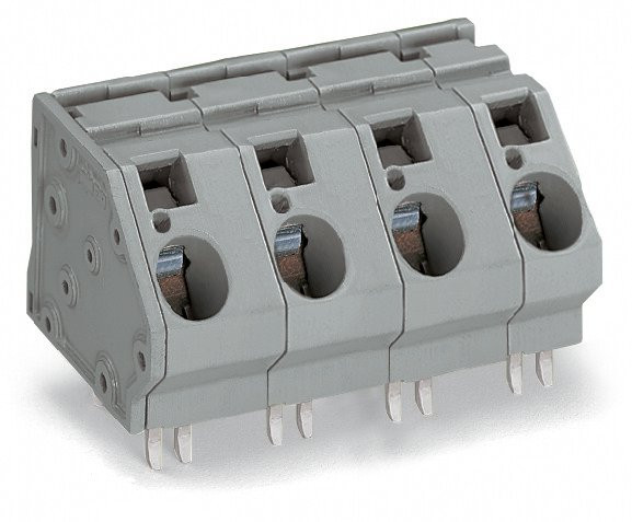 Borne pour ci  16mm² pas 15mm 5 pôles, gris - Wago - 745605/007000