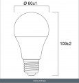 Lampes led non directionnelles toledo gls a60 13w 1521lm 840 e27
