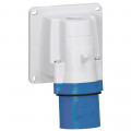 Socle de connecteur P17 - IP44 - 16 A - 200/250 V~ - 2P+T - plastique