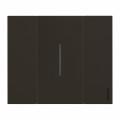 Plaque de finition Living Now Collection Les Noirs matière polymère 2 modules - finition Noir