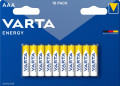 Blister de 10 Piles Energy Varta 1,5 V - AAA - LR03