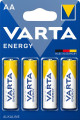 Pile alcaline Varta energy  LR06 aa par 4