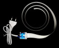 Câble électrique invisible 230V/16A Magic Elek avec les adaptateurs prises mâle et femelle - 3 mètres ajustables