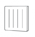 Radiateur chaleur douce KENYA 4 - 1250W - HORIZONTAL