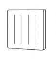 Radiateur électrique 2000W Thermor Kenya 4 à chaleur douce horizontal blanc