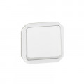 Interrupteur ou va-et-vient lumineux 10ax 250v plexo composable blanc