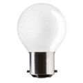 Lampe Incandescente Sphérique 15 W ABI -  230 V - Diamètre 45 mm - Hauteur 68 mm