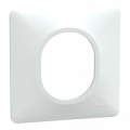 Plaque de Finition Blanche 1 Poste Ovalis Schneider Electric