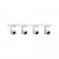 Projecteur spot Paulmann Turn - 4 Sources - sans Ampoules - Max 10W - GU10 - Blanc / Chrome