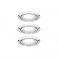 Kit Spots encastrés Paulmann pour meuble Micro Line LED Acier Brossé (Kit de 3)