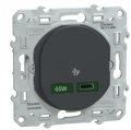 Ovalis - chargeur usb-c 65w - forte puissance pour charge app. mobiles - anth