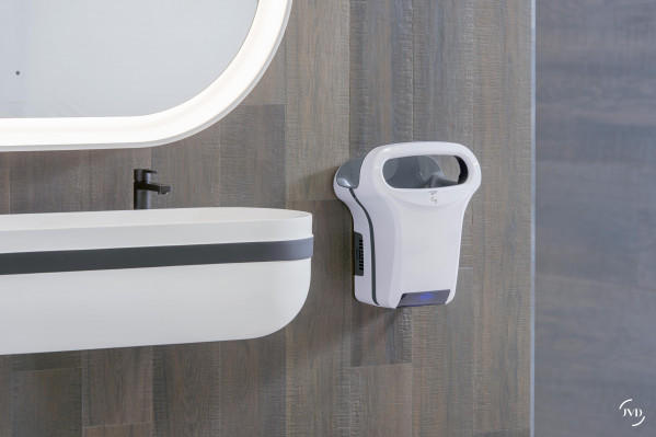 Sèche-mains automatique JVD EXP'AIR+ 1200W noir