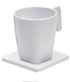 Plateau maestro 1 tasse 200ml/1 soucoupe blanche