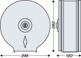 Distrib. p.h. jumbo 200 métal blanc