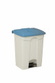 Container 45l blanc couvercle bleu