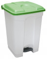 Container 45l blanc couvercle vert