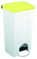 Container 90l blanc couvercle jaune