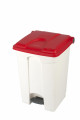 Container 45l blanc couvercle rouge