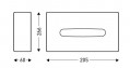 Sanibox boîte mouchoirs rect. chromée