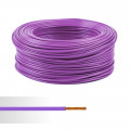 Fil électrique souple HO7V-K 1,5mm² violet couronne de 100m 