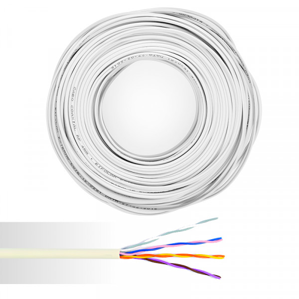 Cable téléphone résidentiel très haut débit PTT 298 Grade 1 - U/UTP T500M (Prix au m)