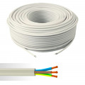 Câble électrique souple HO5VV-F 3G0,75 mm² blanc couronne de 50m 