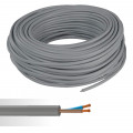 Cable HO5VV-F 2x1mm2 gris C50m (prix au m)