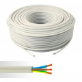 Câble électrique souple HO5VV-F 3G1,5mm² blanc couronne de 50m 