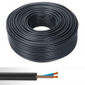 Cable HO7RN-F 2x1,5mm2 noir C100m (Prix au m)