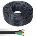 Câble électrique souple HO7RN-F 5G1,5mm² noir couronne de 100m 