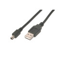 Cord usb a->mini a 4 pts 1.8m