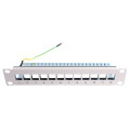 Panneau de brassage nu 10 pouces 12 ports RJ45 avec insert Keystone
